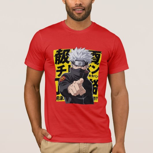 Kakashi Hatake Ninja Art T-shirt (Voorkant)