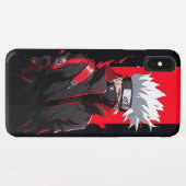 Kakashi's Fierce Resolve: Dynamische Ninja Case-Mate iPhone Case (Achterkant (horizontaal))