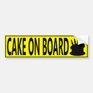 KAKE AAN BOORD BUMPERSTICKER