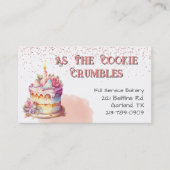 kake en Faux Glitter Bakery Visitekaartje (Voorkant)