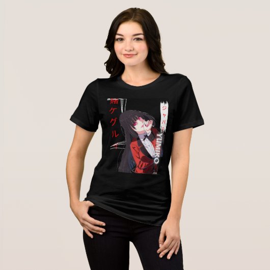 Kakegurui-Yumiko Jabami Tri-Blend Shirt (Voorkant volledig)