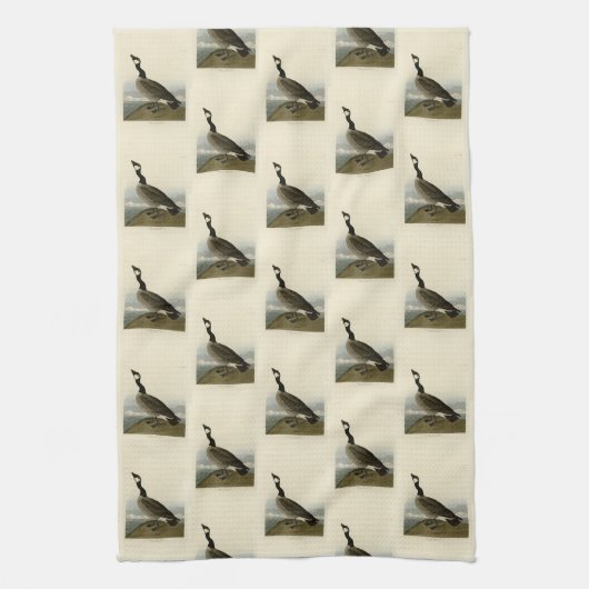 Kakelgans van Audubon's Birds of America Theedoek (Verticaal)