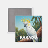Kaketoe in het Kakadu National Park Australië Magneet (Voorkant / Achterkant)