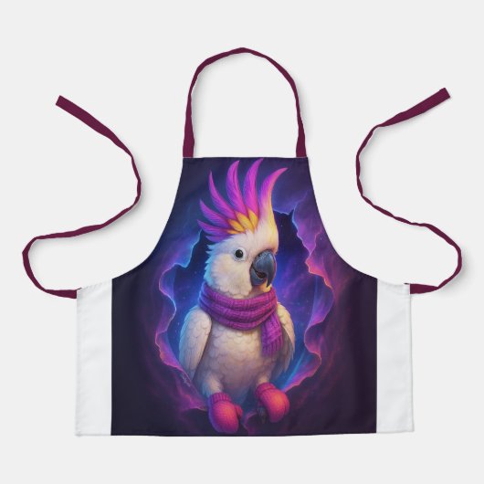 Kaketoe Kookschort – Vrolijk in de Keuken Schort (Voorkant)