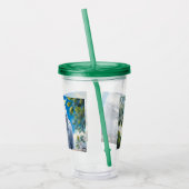 Kaketoe kunst acryl drinkbeker (Links)