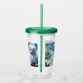 Kaketoe kunst acryl drinkbeker (Rechts)