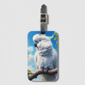 Kaketoe kunst bagagelabel (Voorkant (verticaal))