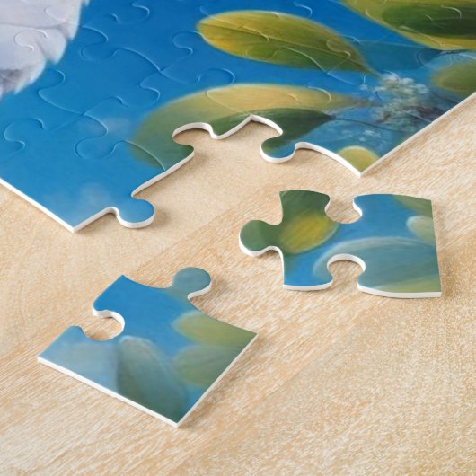 Kaketoe kunst legpuzzel (Zijkant)