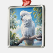 Kaketoe kunst metalen ornament (Links)