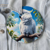 Kaketoe kunst ronde button 6,0 cm (In situ)