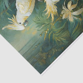 Kaketoe liefhebbers, witte veren elegantie tissuepapier (Detail)