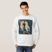 kaketoe-papegaaienpaar t-shirt (Voorkant volledig)