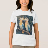 kaketoe-papegaaienpaar Tri-Blend shirt (Voorkant)