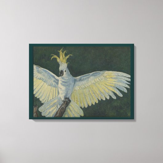 Kaketoe Uitgerekte Canvas Print (Voorkant)