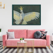 Kaketoe Uitgerekte Canvas Print (Insitu (Woonkamer))