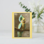  kaketoe vriend verjaardag foto briefkaart (Staand voorkant)