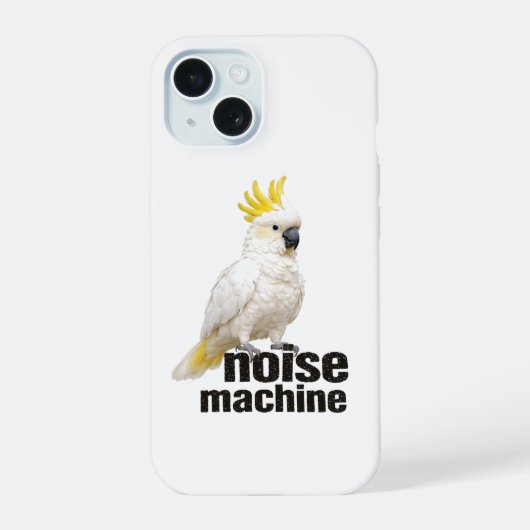 Kaketoegeluids machine iPhone 15 case (Achterkant)