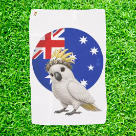 Kaketoes Een Klein stukje Australië Golfsponsdoe Golfhanddoek