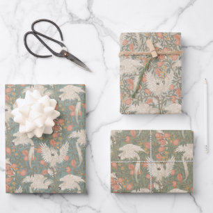 Kaketoes en Granaatappel van Walter Crane Pastels Inpakpapier Vel
