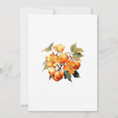 Kaki Bloemen Bruiloft Save The Date (Achterkant)