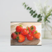 Kaki Fruit Briefkaart (Staand voorkant)