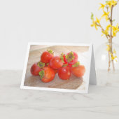 Kaki Fruit Kaart (Gele Bloem)