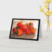 Kaki Fruit Kaart (Gele Bloem)
