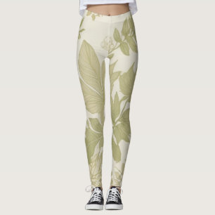 Kaki Groen Milieuvriendelijke Botanische Groene Pr Leggings