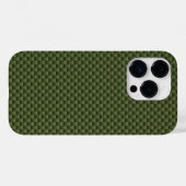 Kaki groene koolstofvezel automobieltextuur Case-Mate iPhone case (Achterkant (horizontaal))
