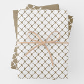 Kaki Palestijns Keffiyeh Patroon Ontwerp Inpakpapier Vel (In situ)