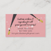 Kakkerkoekjes, gebakken koekjes, bakkerij visitekaartje (Achterkant)