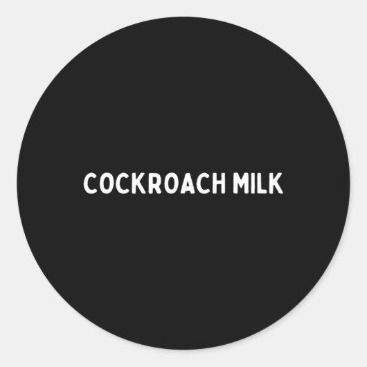 Kakkerlak Melkvoeding Ronde Sticker (Voorkant)