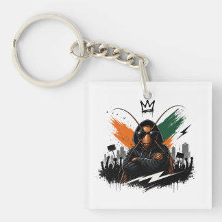 Kakkerlak Rebel Roach Streetwear Grafisch Sleutelhanger