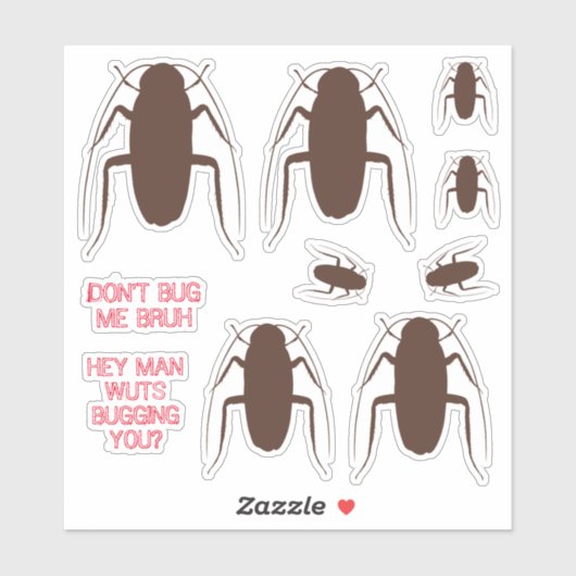 Kakkerlakken insecten insecten insecten insecten g sticker (Vel)