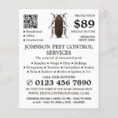 Kakkerlakontwerp, ongediertebestrijding Adverteren Flyer (Voorkant)