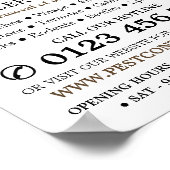 Kakkerlakontwerp, ongediertebestrijding Adverteren Poster (Hoek)