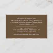 Kakkerlakontwerp, ongediertebestrijding visitekaartje (Achterkant)