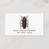 Kakkerlakontwerp, ongediertebestrijding visitekaartje (Voorkant)