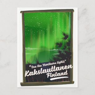 Kakslauttanen finland reisposter briefkaart