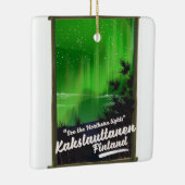 Kakslauttanen finland reisposter keramisch ornament (Rechts)