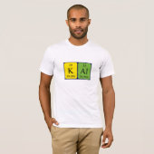 Kal periodiek table name shirt (Voorkant volledig)