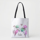 Kala Bloem Monogram Tote Bag (Voorkant)