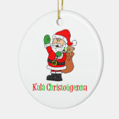 Kala Christougenna Griekse kerstkerstkerstkerstker Keramisch Ornament (Links)