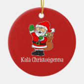 Kala Christougenna Griekse kerstkerstkerstkerstker Keramisch Ornament (Voorkant)