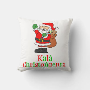 Kala Christougenna Griekse kerstkerstkerstkerstker Kussen