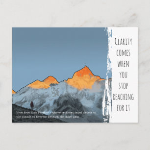 Kala Patthar Everest Zonsopgang Inspiratie Vakanti Briefkaart
