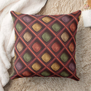 Kala Petak Overlap 3d Batik Motief Balinees Kussen