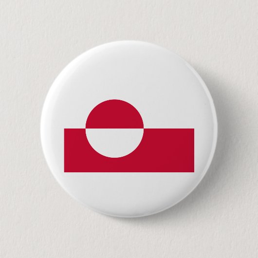Kalaallit Nunaat - Grønland - Groenlandse vlag Ronde Button 5,7 Cm (Voorkant)