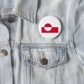 Kalaallit Nunaat - Grønland - Groenlandse vlag Ronde Button 5,7 Cm (In situ)