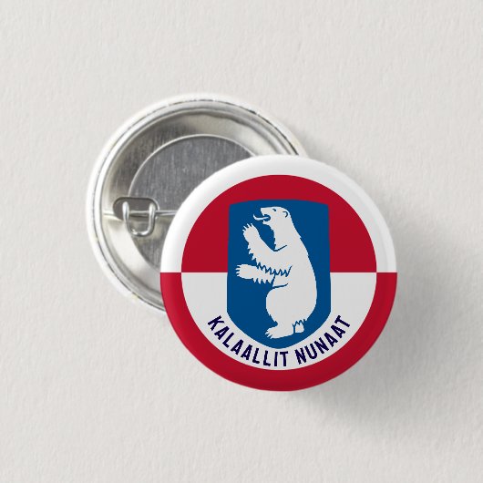 Kalaallit Nunaat Ronde Button 3,2 Cm (Voorkant /achterkant)